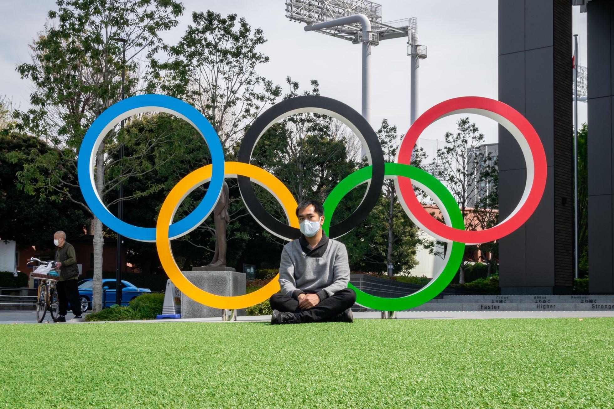 Marek Tran v Japonsku poté, co kvůli pandemii zrušilo olympiádu