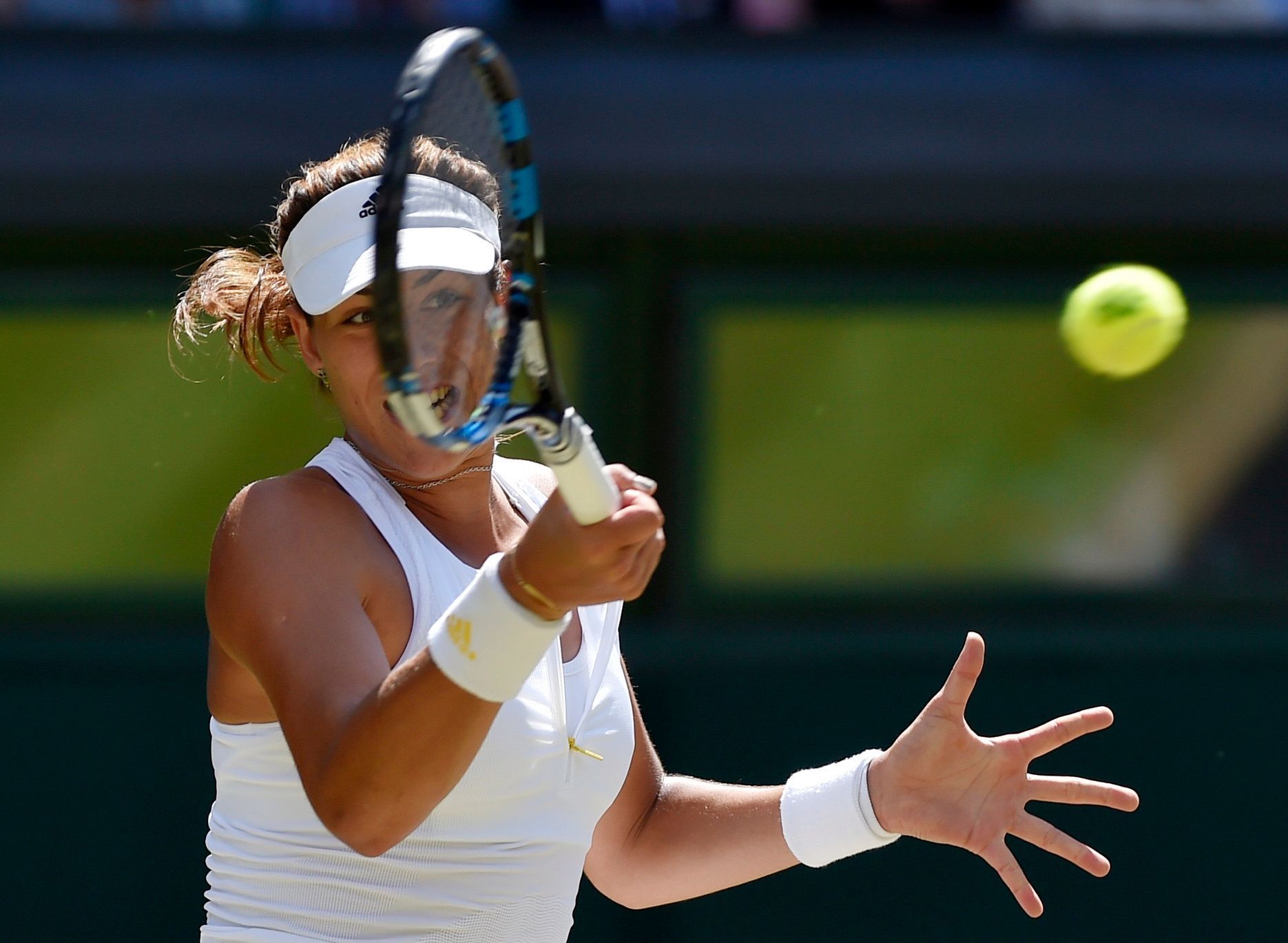 Garbiňe Muguruzaová ve finále Wimbledonu 2015