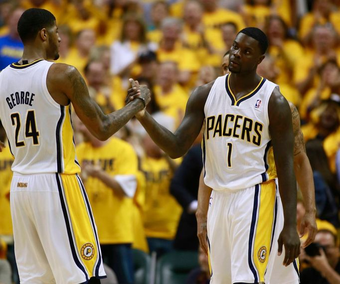 Paul George a Lance Stephenson v play off NBA 2013