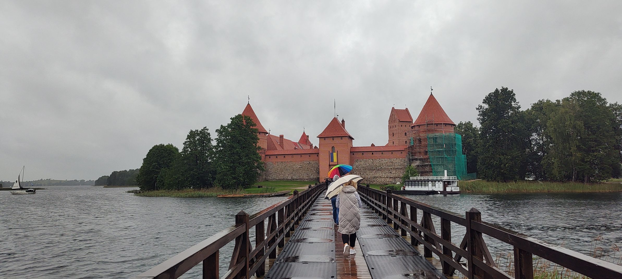 Litva Lotyšsko Estonsko Pobaltí Léto s Aktuálně Trakai
