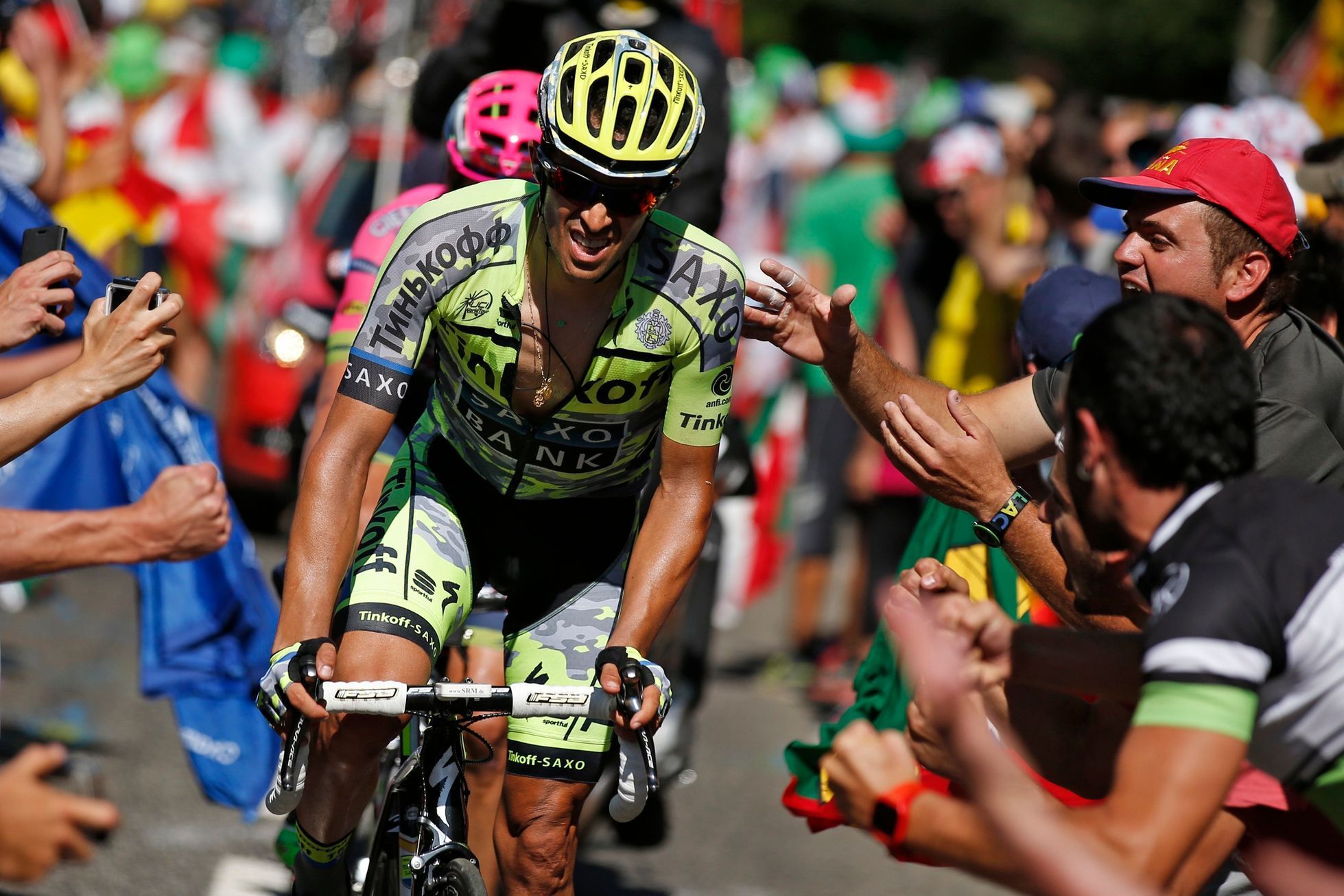 Alberto Contador v 10. etapě Tour de France 2015