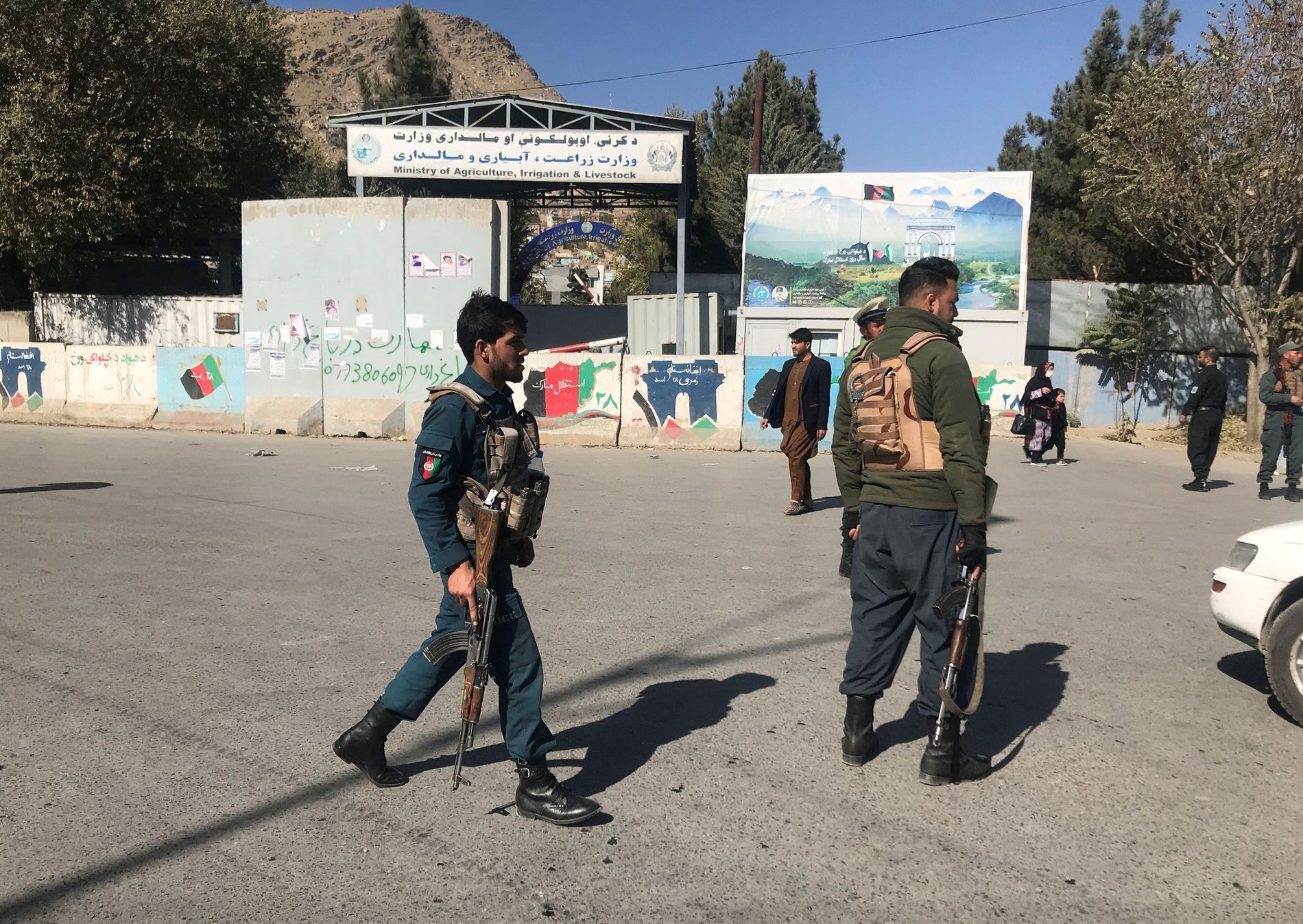 afghánistán policie střelba