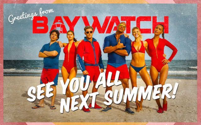 Baywatch pohlednice