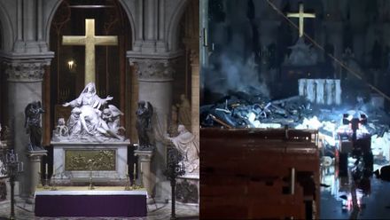 Podívejte se do katedrály Notre-Dame před požárem a po něm