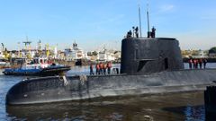 Argentina, ztracená ponorka