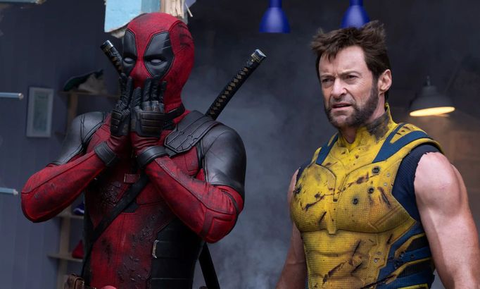 Ryan Reynolds v roli Deadpoola a Hugh Jackman jako Wolverine.