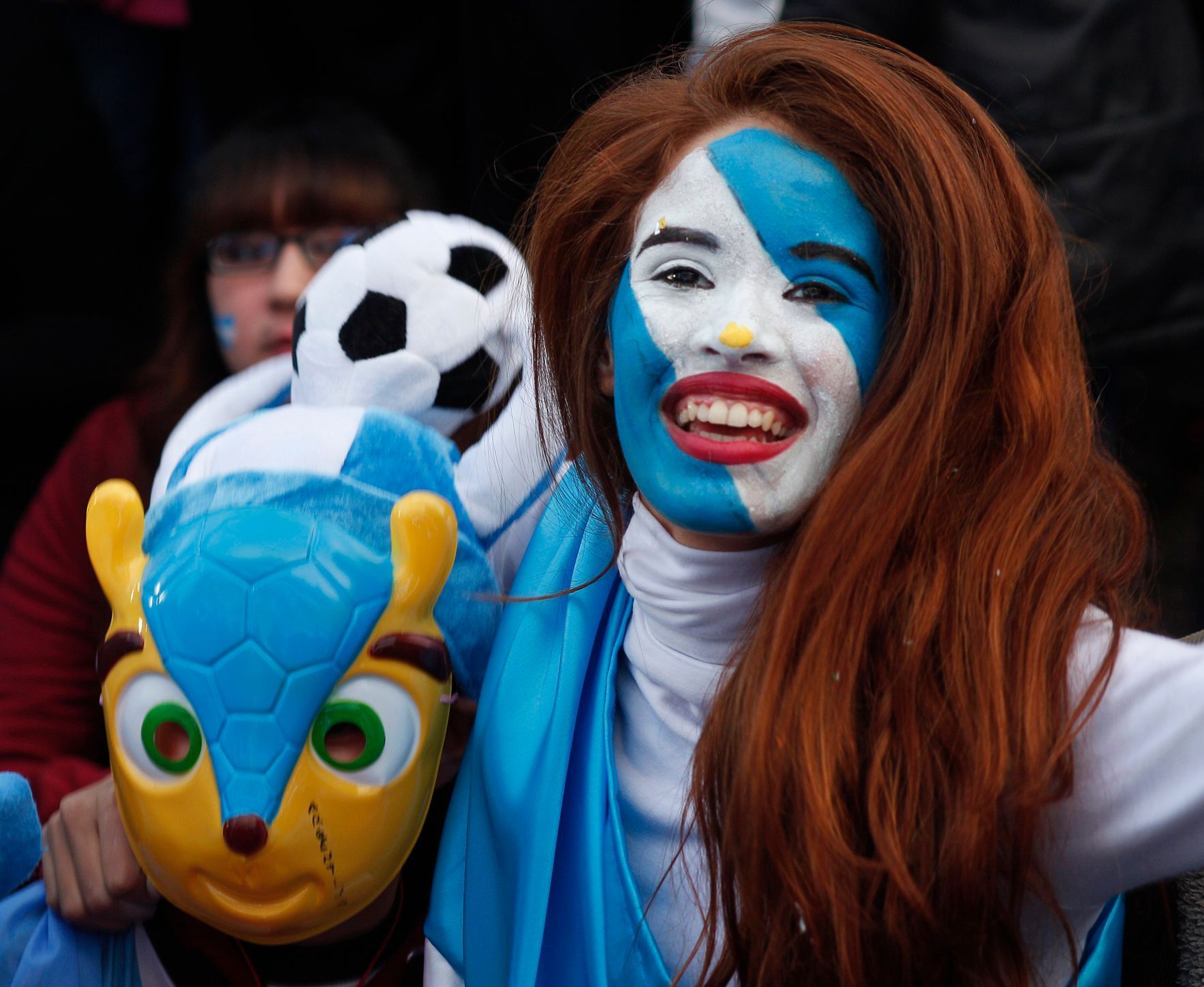 Argentinská fanynka slaví postup do finále MS
