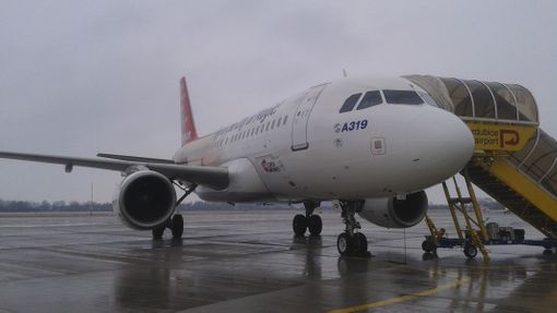 Airbus A 319 společnosti České Aerolinie.