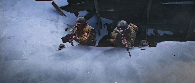 Snímek ze seriálu Liberator: Operace Avalanche.