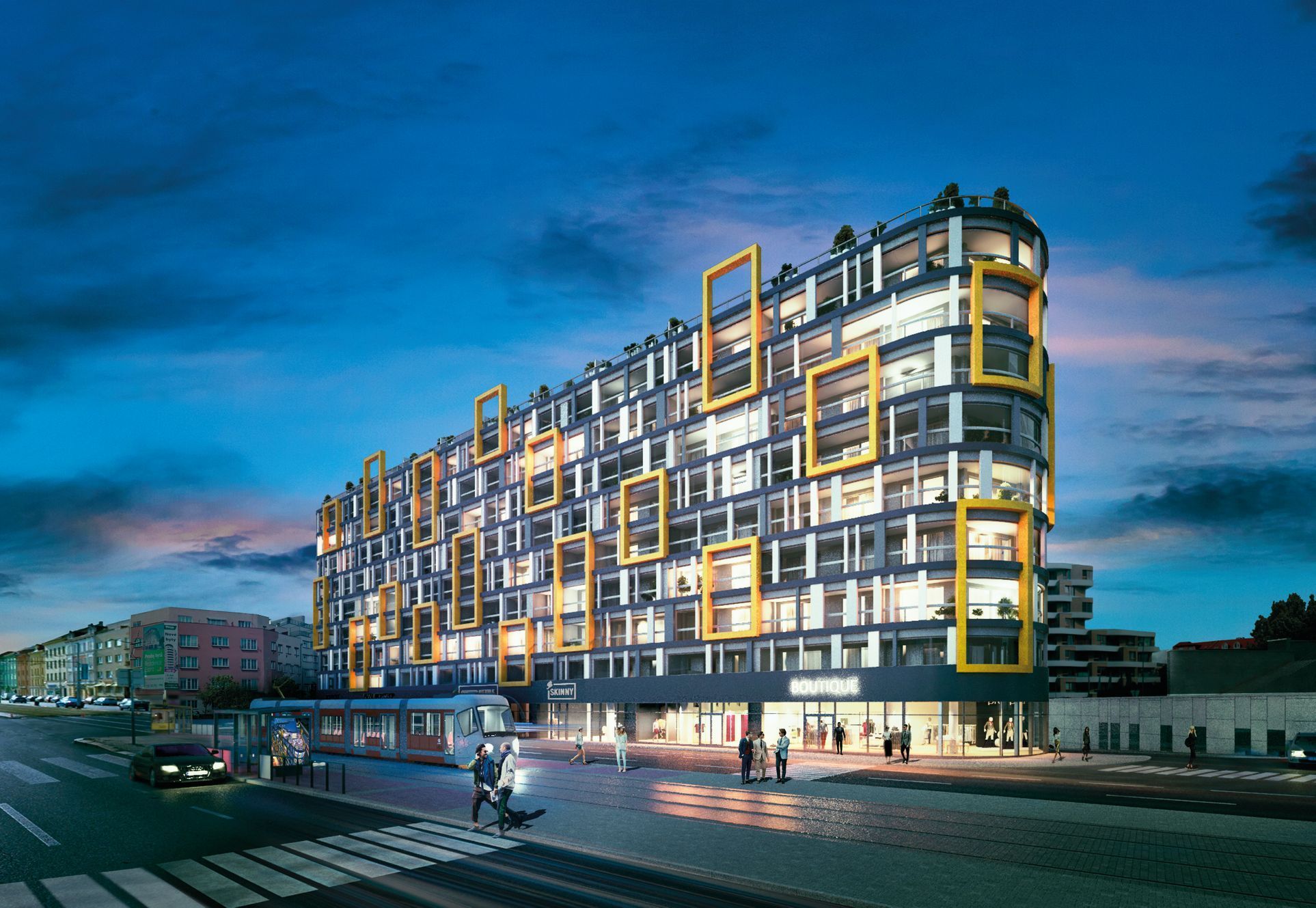 Central Group projekt harfa byt bydlení