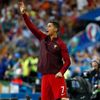 Portugal's Cristiano Ronaldo gives instructions from the sidelines