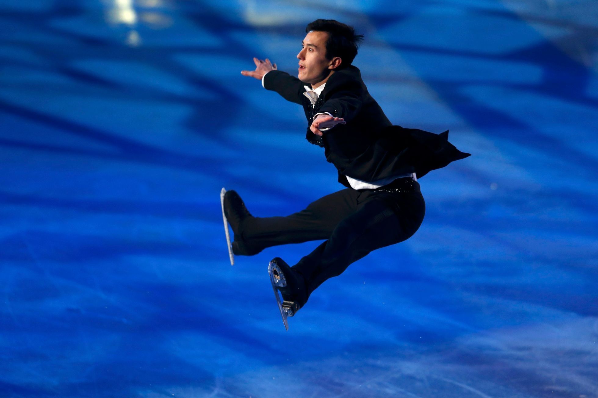 Patrick Chan of Canada performs at the gala exhibition during ISU Bompard Trophy event at Bercy in Paris