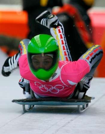 Ženy trénují na svůj závod ve skeletonu