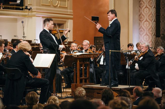 Snímek z pondělního zahájení festivalu Dvořákova Praha.