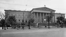 Maďarské národní muzeum v centru Budapešti, fotografie z roku 1953.