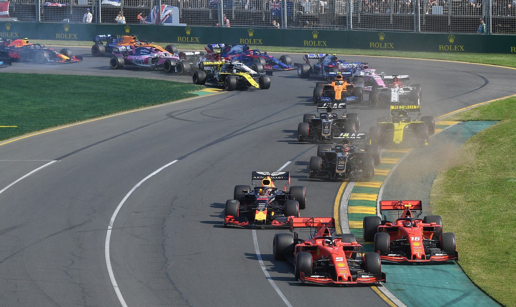 F1, VC Austrálie 2019: Sebastian Vettel, Ferrari a Charles Leclerc, Ferrari