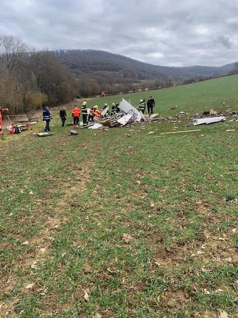 havárie letadlo slovensko