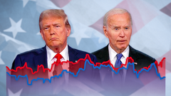 Trump, Biden - usa volby 2024 - ikona, poutak