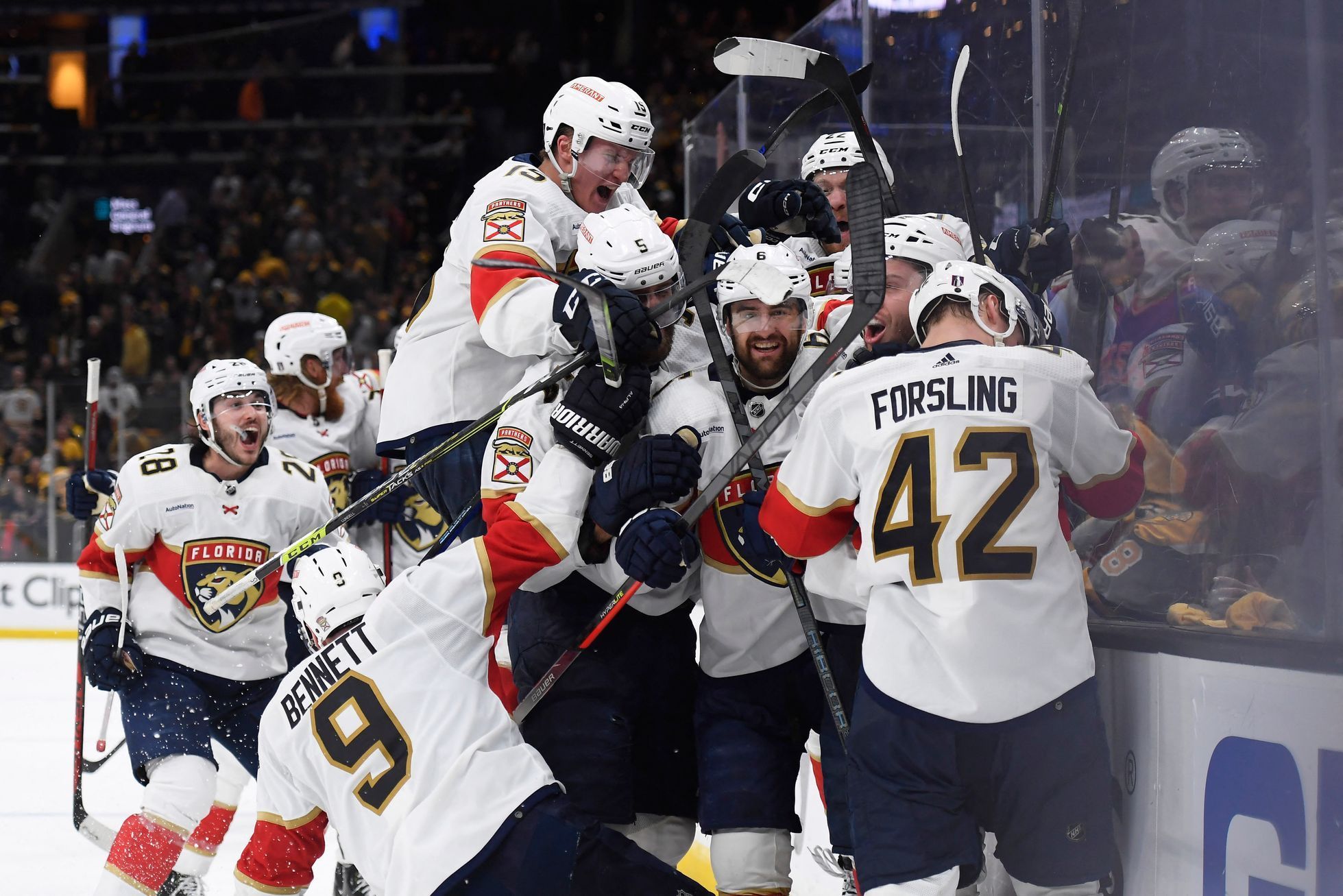 Florida Panthers vyřadila Boston Bruins, play off NHL 2023