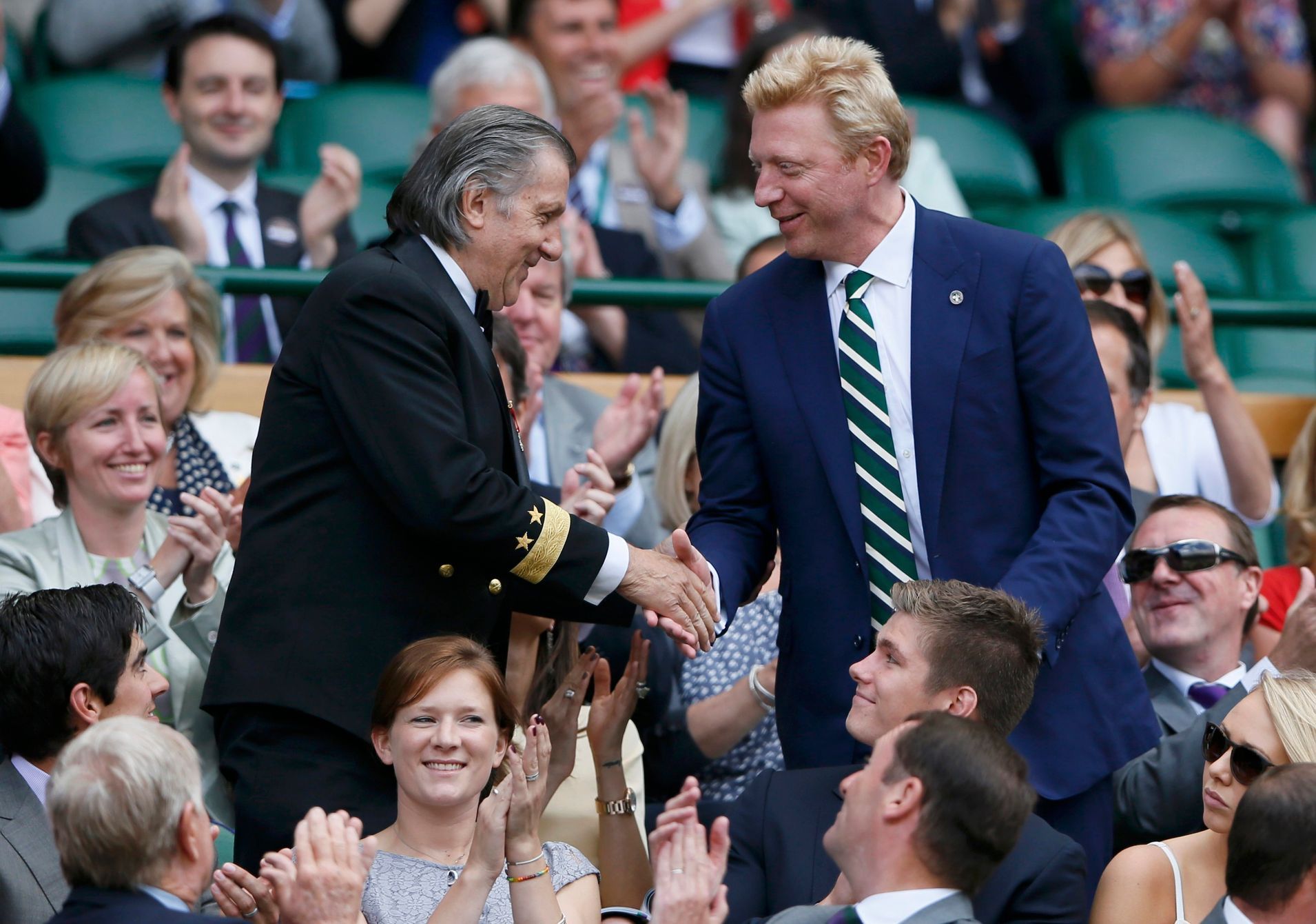 Wimbledon: Ilie Nastase a Boris Becker na zápase Sereny Williamsové a Čeng Ťie