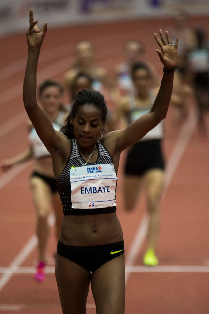 Czech Indoor Gala 2017: 1500 Ž - Axumawit Embayeová