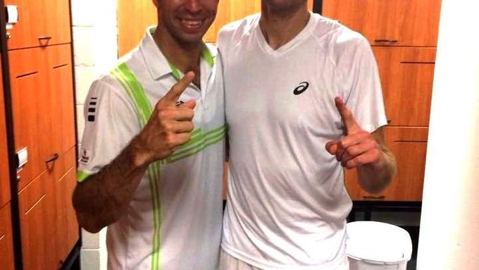 Radek Štěpánek a Daniel Nestor na Australian Open