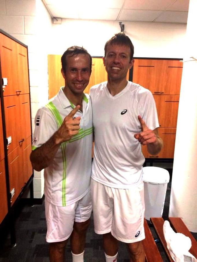 Radek Štěpánek a Daniel Nestor na Australian Open