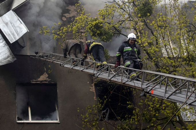 Ruská armáda ostřelovala Charkov.