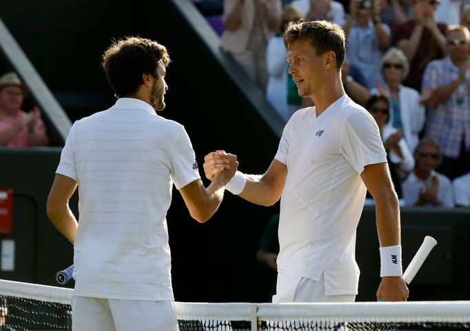 Wimbledon 2015: Gilles Simon a Tomáš Berdych