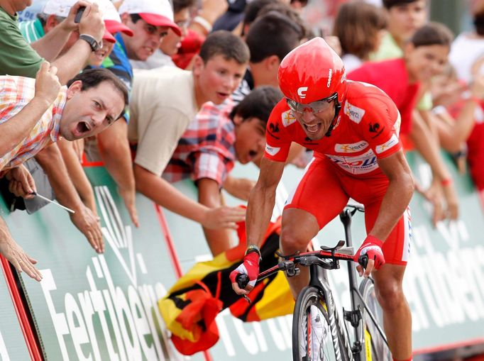 Joaquín Rodriguez v 11. etapě španělské Vuelty, kterou byla časovka na 40. kilometrů