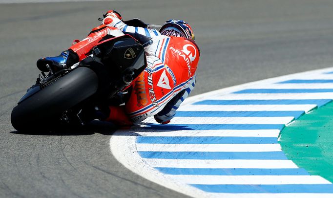 Jack Miller na Ducati v závodě MotoGP v rámci GP Španělska 2020