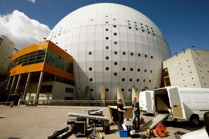 Globe Arena před MS 2013