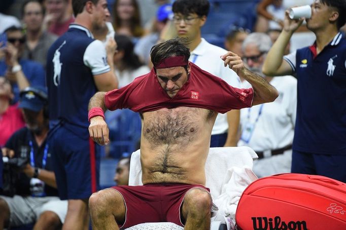 US Open 2018, vedro (Roger Federer)