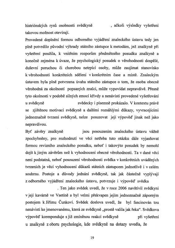 Usneseni o zastavení trestního stíhání - strana 19