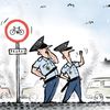 Praha 1 zákaz cyklistů kresba