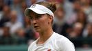 Barbora Krejčíková v osmifinále Wimbledonu 2024 s Danielle Collinsovou