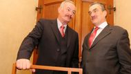 Konference "50 let od římských smluv: úspěchy a výzvy pro Evropskou unii" - Přemysl Sobotka a Karel Schwarzenberg