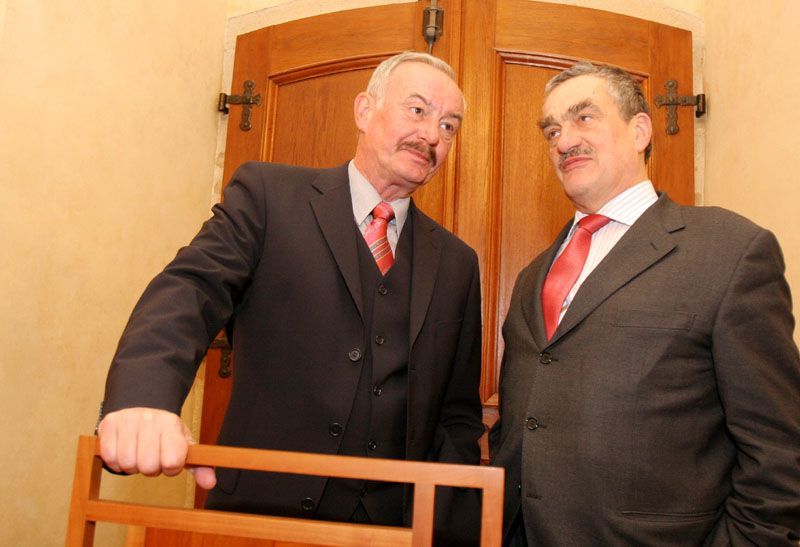 Přemysl Sobotka a Karel Schwarzenberg