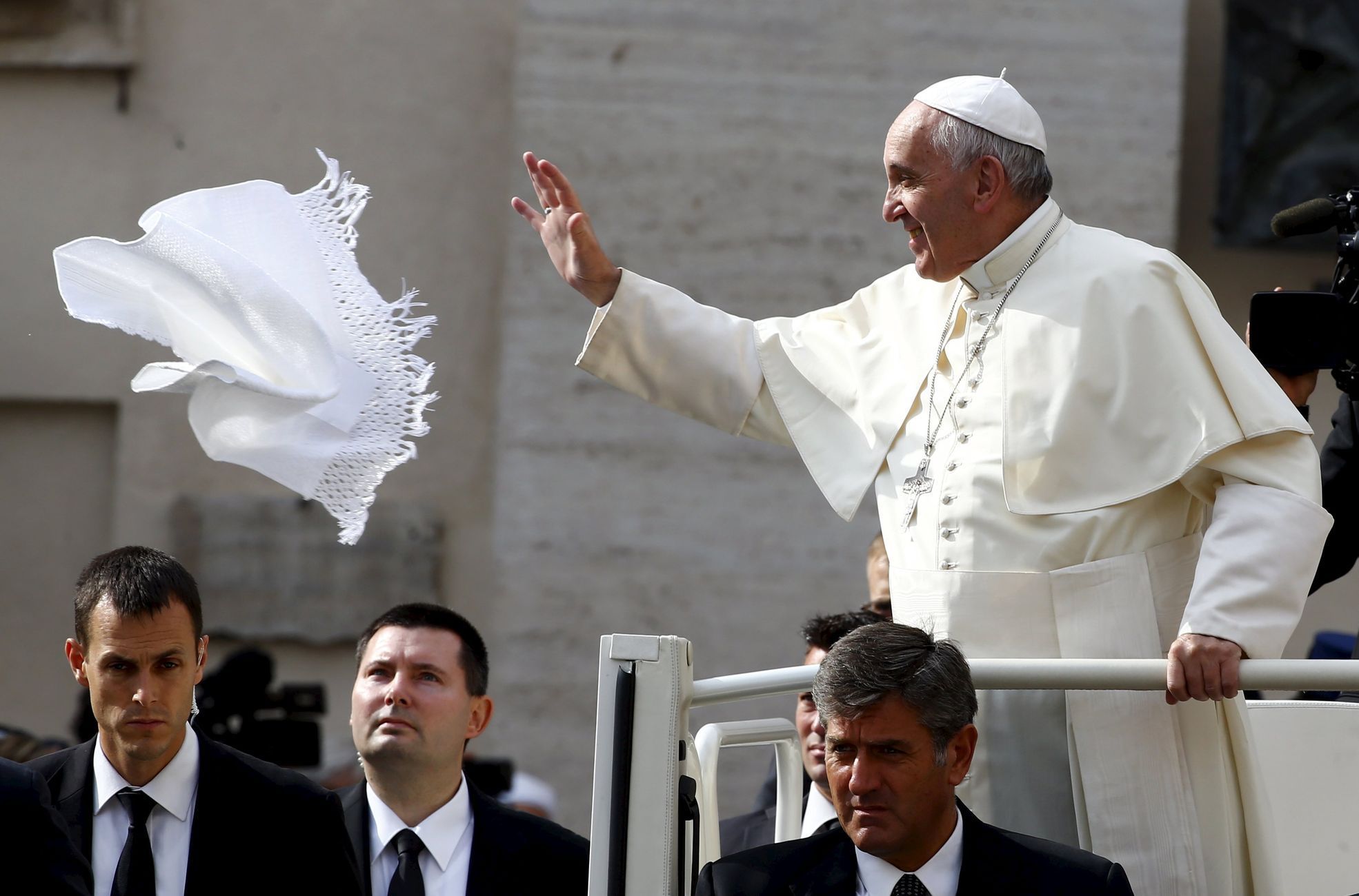 Papež František ve Vatikánu.
