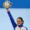 Martina Sáblíková slaví třetí místo v závodě rychlobruslařek na 5000 m na ZOH v Pekingu 2022