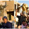 Libye - Báb-al-Azízija s Kaddáfím a po dobytí rebely