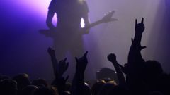 Metalový koncert, ilustrační foto