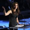 Herečka Brooke Shields ve Staples Center během rozloučení s Michaelem Jacksonem