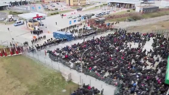 bělorusko polsko hranice migranti