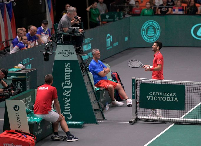 Davis Cup 2023 (Jaroslav Navrátil, Novak Djokovič)