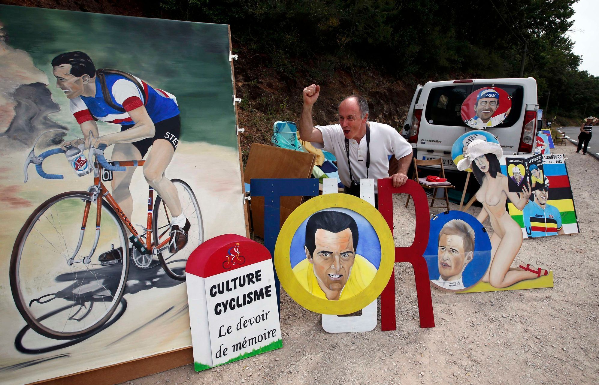 Fanoušci na Tour de France 2013