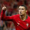 Cristiano Ronaldo slaví svůj gól na 1:0 v zápase Portugalsko - Španělsko na MS 2018