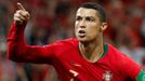 Cristiano Ronaldo slaví svůj gól na 1:0 v zápase Portugalsko - Španělsko na MS 2018