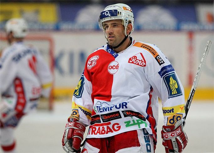 Autor úplně prvního gólu v první třetině hry - David Hruška (44, HC Slavia Praha).