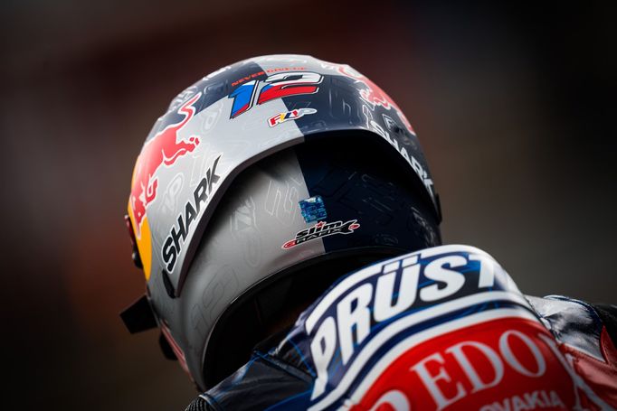 Filip Salač na KTM ve Velké ceně České republiky třídy Moto3.